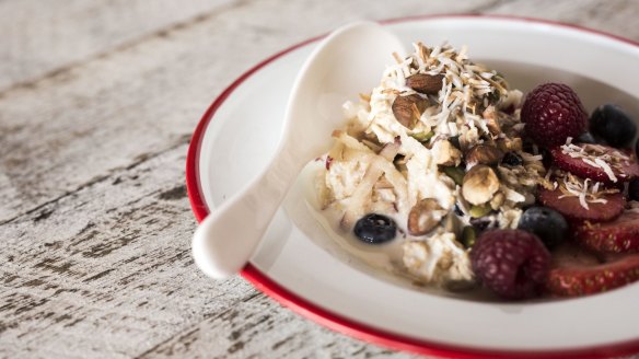 Versatile: Whey bircher muesli.