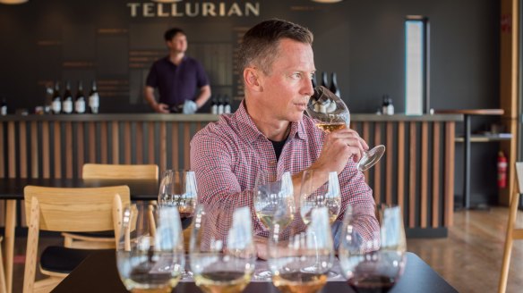Tellurian Wines managing director Daniel Hopkins at the new cellar door.