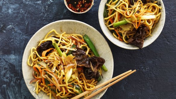 Weeknight wok 'n' roll: Kylie Kwong's vegie stir-fry.