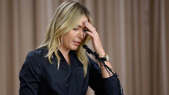Maria Sharapova addresses the media regarding her failed drug test.