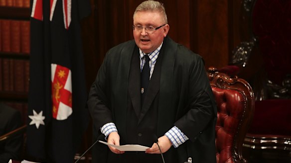 Coming out: Upper house president Don Harwin.