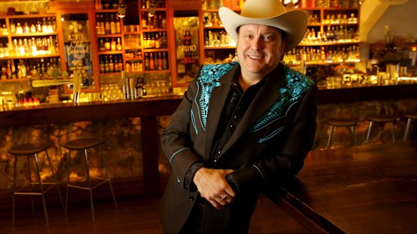 James Young at one of his favourite places, Mesa Verde bar.