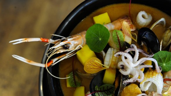 Bouillabaisse at Les Bistronomes Braddon. 