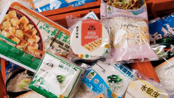 Evergreen's products include silken tofu and gyoza wrappers. 