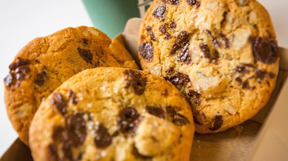 Earl Canteen's signature choc-chip, walnut and sea salt cookies.