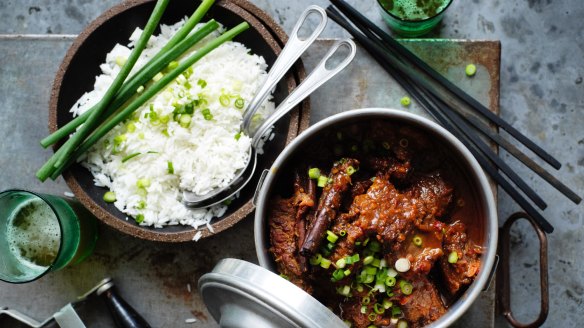 Cinnamon braised beef.