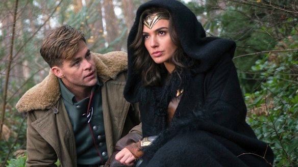 Gal Gadot and Chris Pine in Wonder Woman.