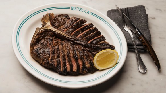 Florentine-style steak at Bistecca in the CBD.