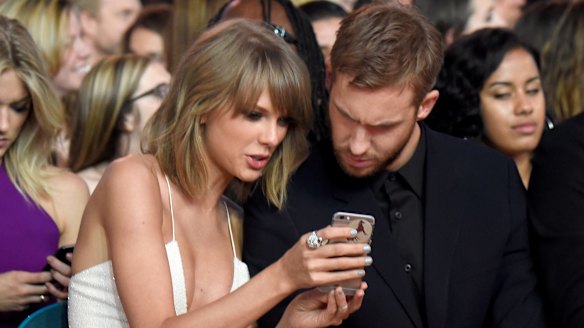 Swift and Harris in happier times. 