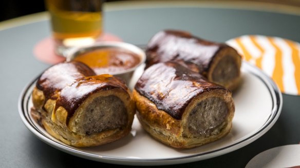 Sausage rolls top the snack list.
