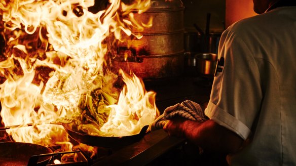 Heat is on: The realities of work in a busy kitchen deter many would-be chefs.