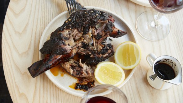 Lamb shoulder, toum, chilli and lemon.