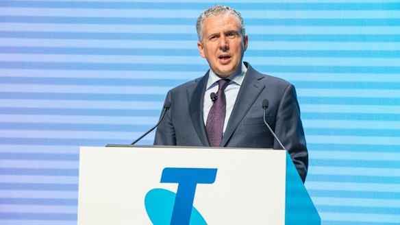 Telstra chief executive Andrew Penn defended his company's conduct.