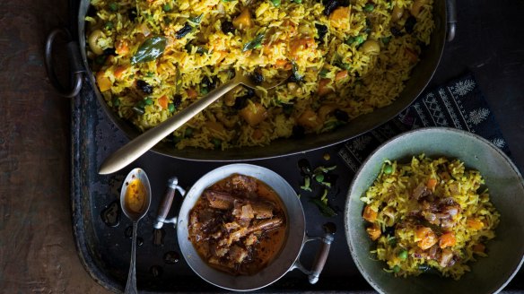 Opulent and festive: Vegetarian lovers' rice.