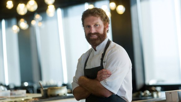 Head chef Cory Campbell at his former workplace Vue de Monde, Melbourne.
