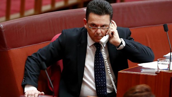 Senator Nick Xenophon during debate in the Senate on Friday.