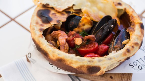 Go-to dish: Cacciucco seafood pie.