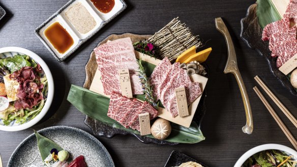 The wagyu comes with three dipping sauces but why mess with perfection?