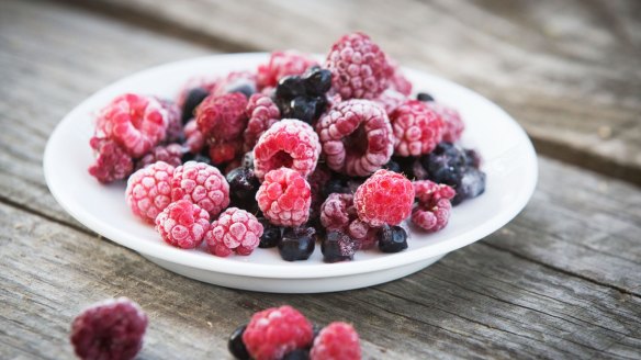 Keep berries in the freezer to throw into smoothies, pastries and on porridge.