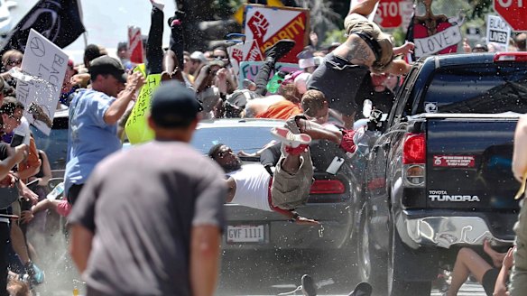 One person was killed after a 20-year-old drove his car into people protesting the white nationalist rally.