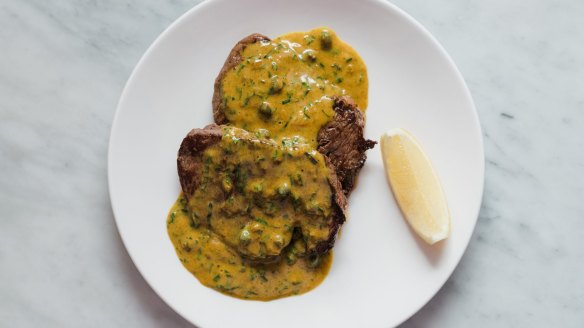 Copper Tree farm minute-style fillet steak with Cafe de Paris butter.