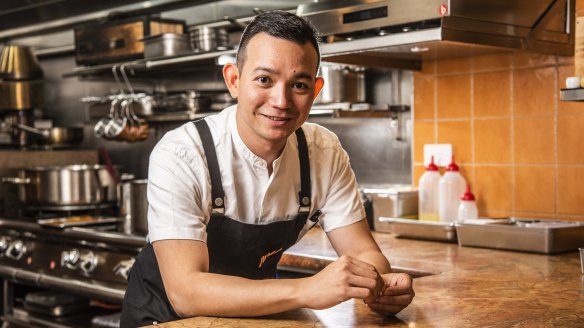 Chef Jose Saulog at Parlar, one of the
New Restaurant of the Year finalists for The Good Food Guide 2023.