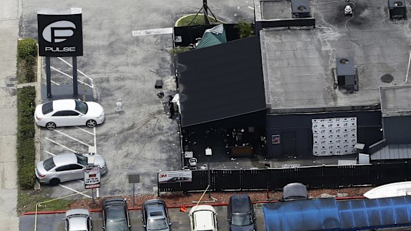 The Pulse nightclub the day after the worst shooting in US history.