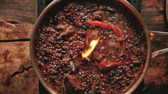 Made to share: Jamie Oliver's smoky eggplant daal.