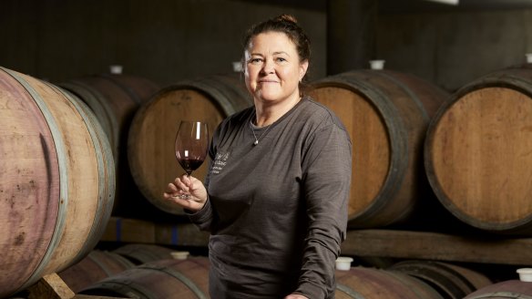 'Price increases are hitting every point of the growing and winemaking process': Winemaker Sarah Crowe at Yarra Yering vineyard in Victoria. 