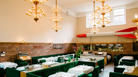 Michelin-starred restaurant Pauly Saal, in the former Jewish girls school in Mitte, Berlin.