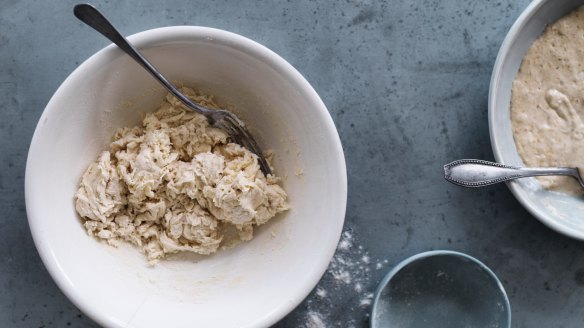 Step 4: Build the strength of your sourdough starter by feeding daily with flour and water.