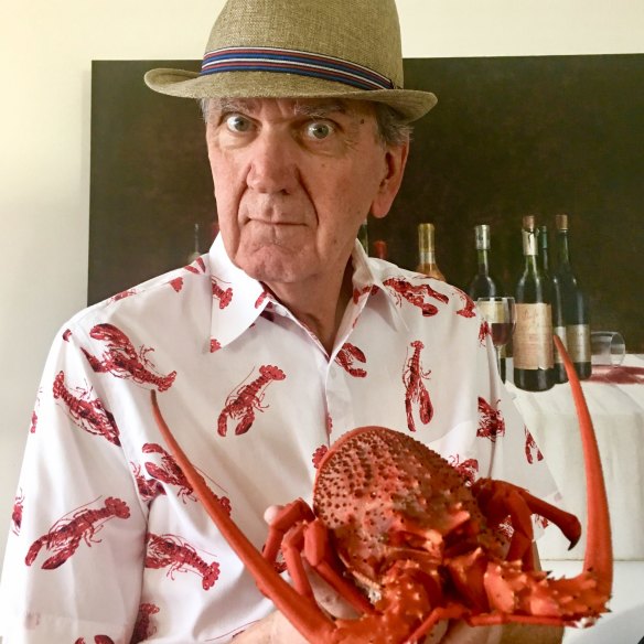 Terry Durack in his lobster Christmas shirt.