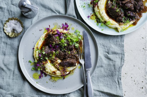 Beef peposo is a red wine and black pepper braised beef dish from Tuscany.