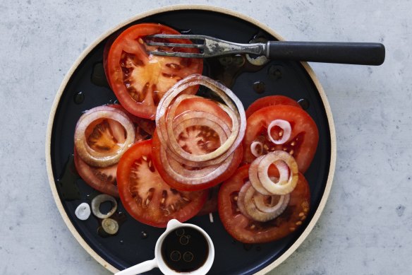 Japanese tomato salad.