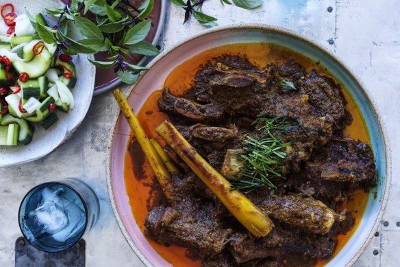 Beef short rib rendang.