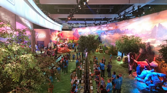 Industry folks have been lining up for hours every day at E3 to get into Nintendo's Zelda booth and play the game.