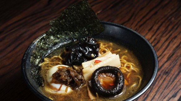 The 'darkness' ramen at Rising Sun Workshop. 