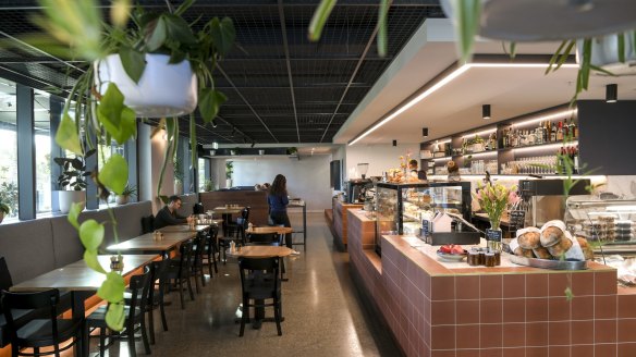 Toorak Tracktor cafe also features a deli section for supplies.