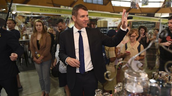 Whirlwind: Premier Mike Baird derided Labor's "dishonest scare campaign" over potential foreign investment in NSW's power network.