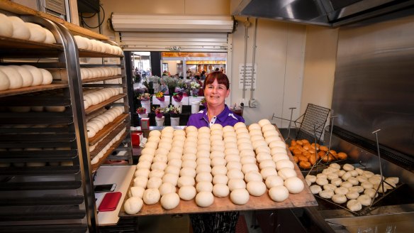 Susan Bell, owner of one of Melbourne's two major doughnut vans, Dandee Donuts. 