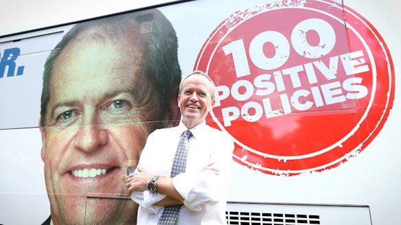 Bill Shorten during the 2016 election campaign. 