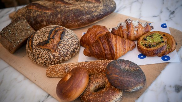 Assorted baked goods at the new Baker Bleu.