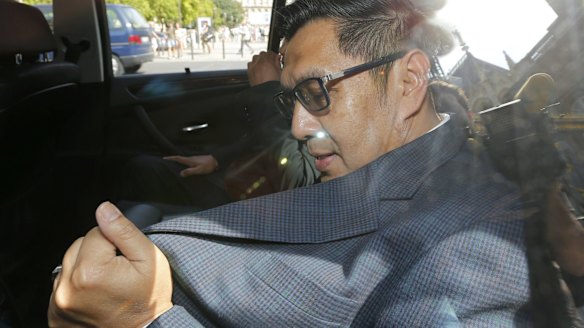 Azharuddin Abdul Rahman, director-general of Malaysia's Department of Civil Aviation, in Paris after a meeting with French authorities.