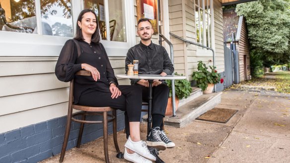 Samantha Mackley and Liam Thornycroft, owners, Beppe trattoria in Daylesford.