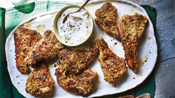Perfect for devouring on its own: Lamb chops with yoghurt and fenugreek.
