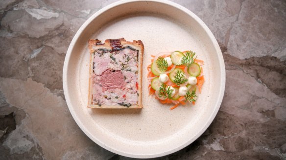 Aru's famous pâté en croute with all the flavours of a pork banh mi baked in pastry. 