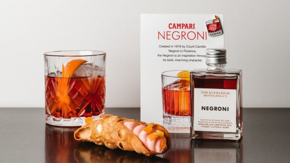 Eating boozy cannoli from Cannoleria is just one of the creative ways that Melbournians can celebrate Negroni Week.