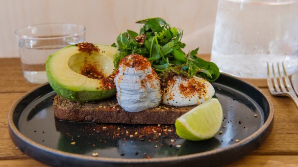 ONA's spin on avocado on toast.