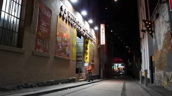 The teenager got into a fight in La Trobe Place, just off Chinatown's Little Bourke Street.