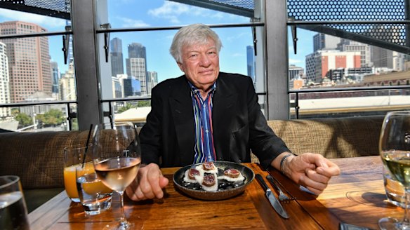 Human rights lawyer Geoffrey Robertson at Taxi restaurant.